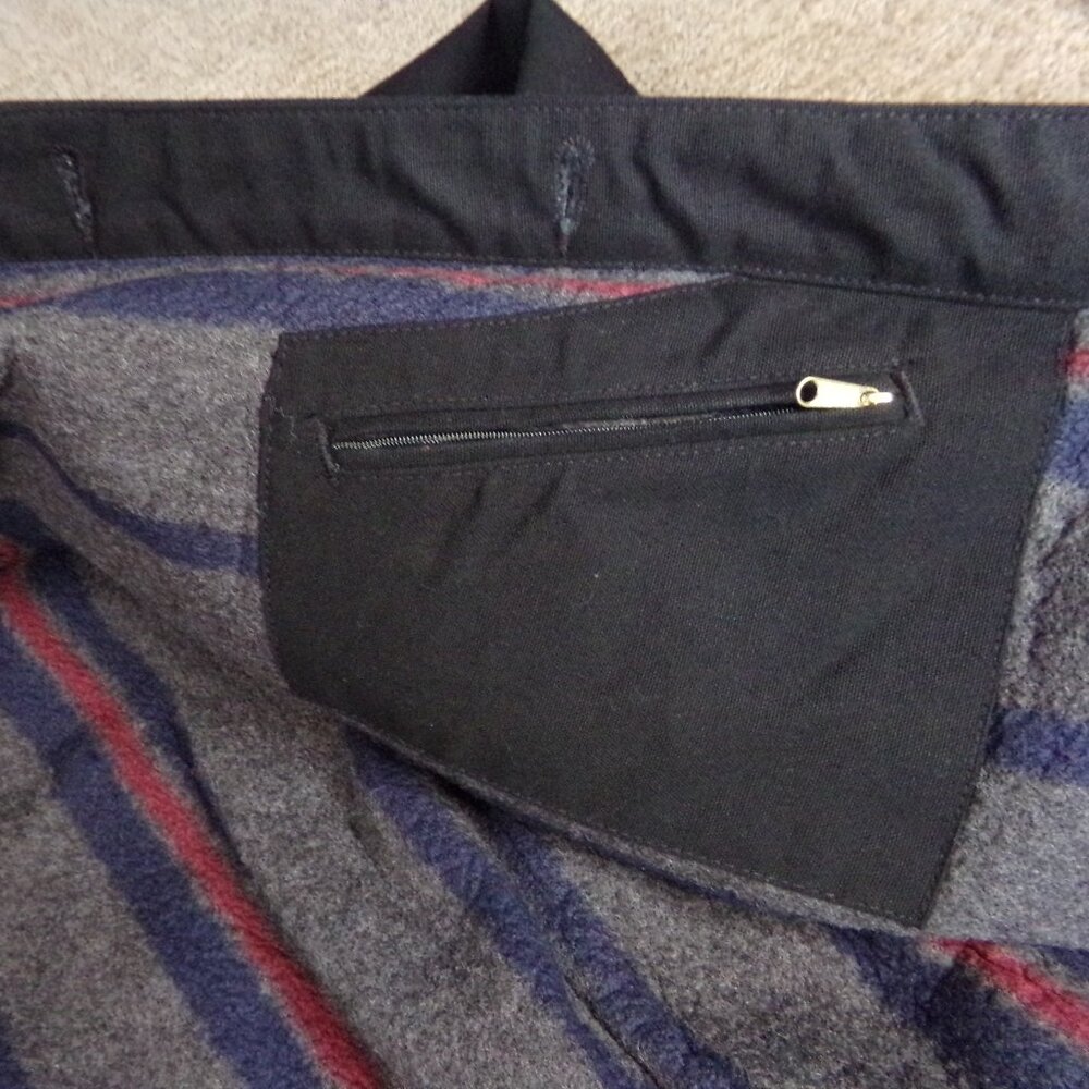 Men's Carhartt Coat Jacket Black B L Large Button Collar 103825 Blanket Lining - Picture 9 of 16